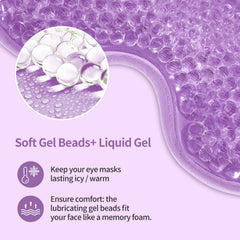 CONSGIJI two gel masks chilled in refrigerator for ready cold therapy