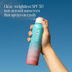 COOLA closeup nozzle detail demonstrating easy, even continuous coverage