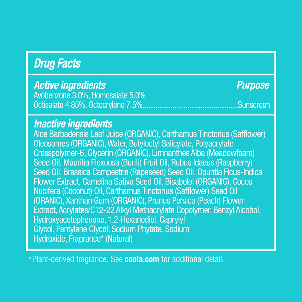 COOLA sunscreen in travel pouch illustrating convenience for on-the-go protection