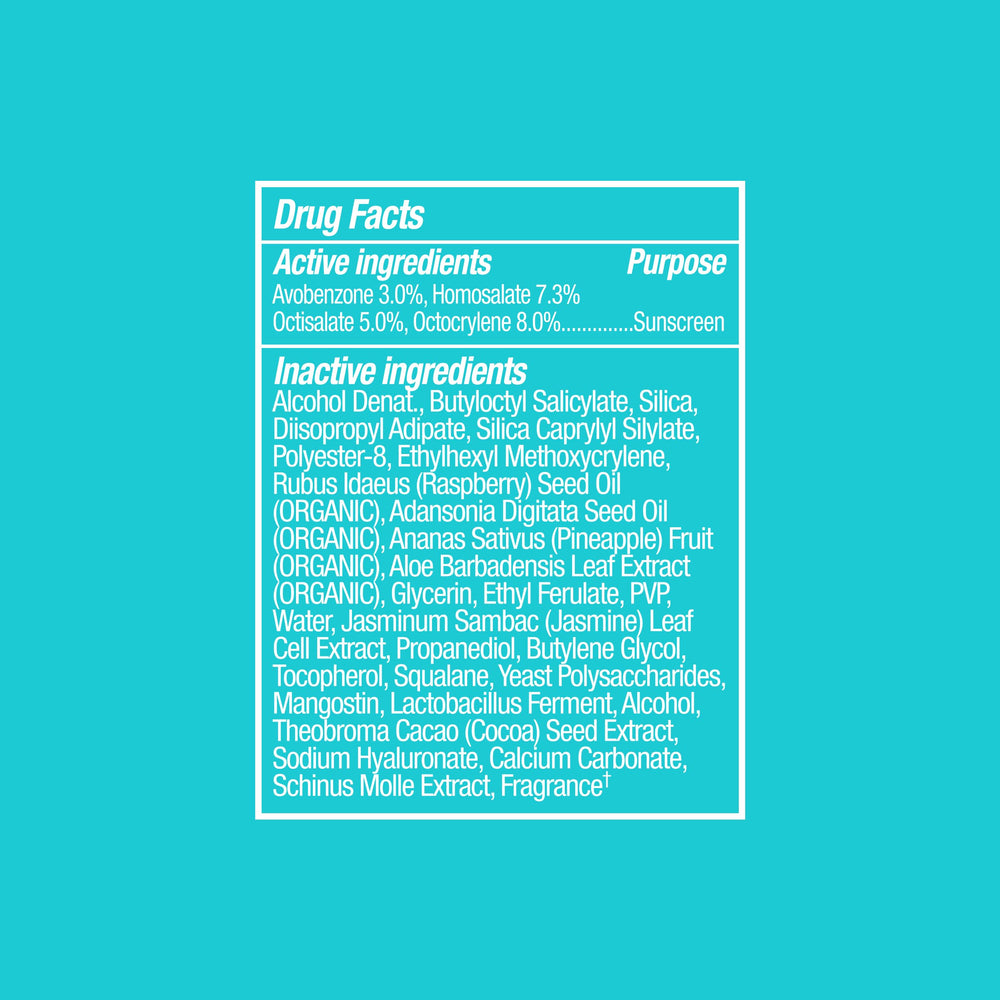 COOLA SunBlur in a travel bag suggesting on-the-go SPF and refresh