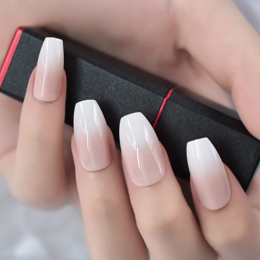 CoolNail side profile of coffin shape showing sculpted elegant silhouette