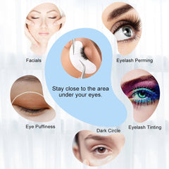 COOSKIN pad in use during eyelash extension demonstrating secure placement benefit