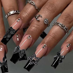 COOSLIM charms applied on acrylic nail showing durable hold benefit