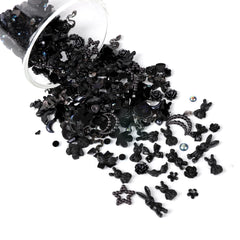 COOSLIM charms applied on acrylic nails demonstrating long-lasting decorative effect