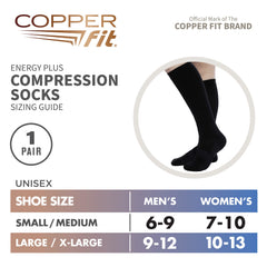 Copper Fit sock worn during walking demonstrating support and endurance