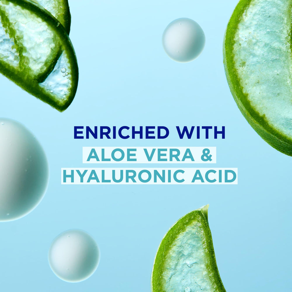 Coppertone ingredients display aloe vera and hyaluronic acid benefits