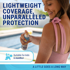Coral Isles bottle in hand showing 6 fl oz size for portability benefit