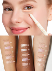 CORALHAZE shimmer stick texture close-up showing fine pearl for natural luminous effect