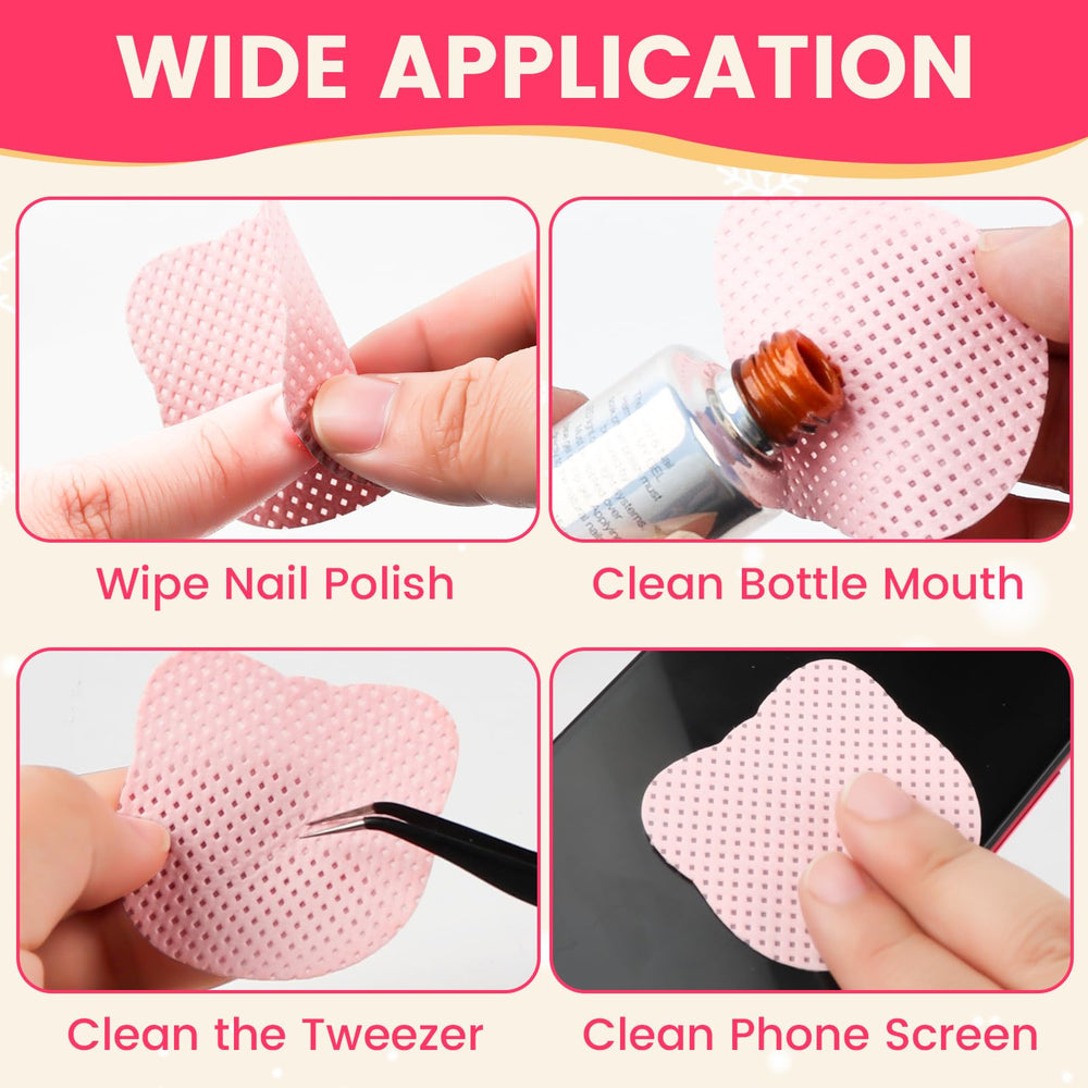 Corconess wipe removing gel polish cleanly in a salon setting