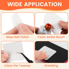 Two open Corconess plastic cases displaying 400 pads for long-lasting salon supply