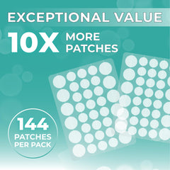 Cornice patches laid out to display multiple sizes and ultra-thin profile, highlighting size versatility