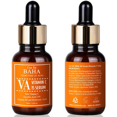 Cos De BAHA label detail listing aloe glycerin sodium hyaluronate for calming hydration