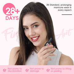 COSCELIA model applying ombre jelly nail showcasing DIY ease and professional look benefit