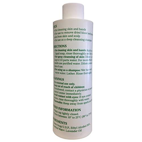 Cosco close texture showing liquid clarity and lavender-scented formulation benefits