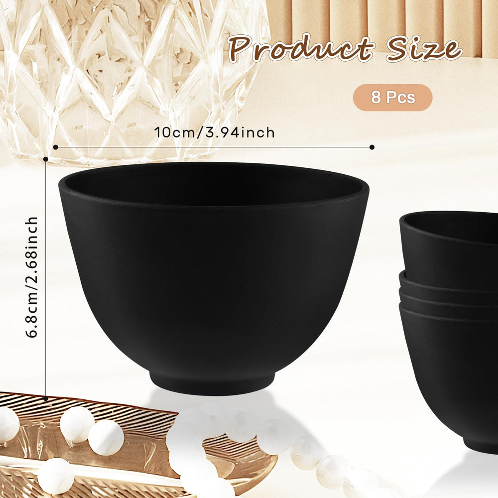Cositina stack of eight silicone bowls highlighting space-saving storage benefit