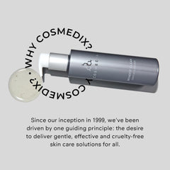 COSMEDIX Benefit Clean staged in bathroom routine, seamless integration into skincare
