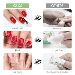 COSMOO application in hand showing ease of use and no-mess removal