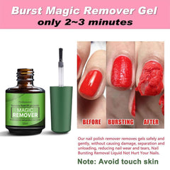 COSMOO applying remover to gel nail demonstrating quick easy application
