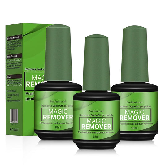 COSMOO front view of three 15ml bottles showing compact refillable convenience