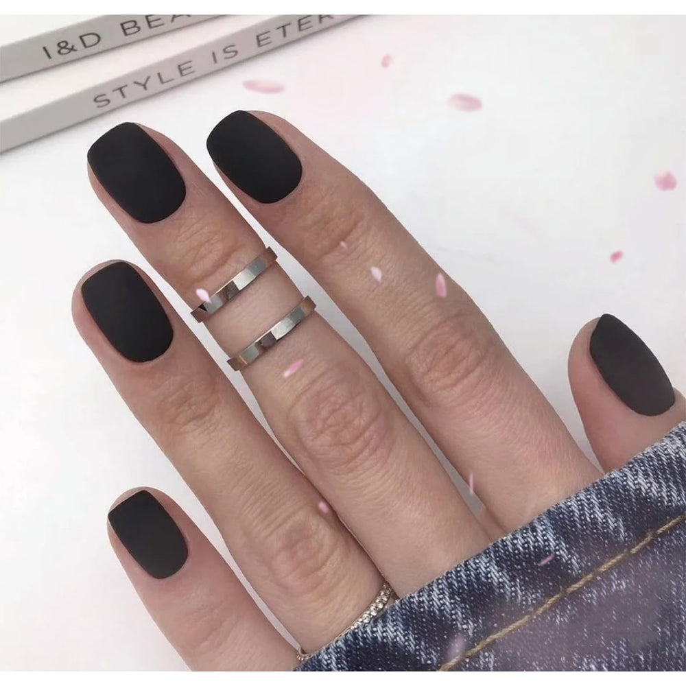 COSMOO lifestyle manicured hands wearing matte polish showing stylish finished look benefit