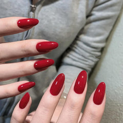 COSMOO swatch on nail wheel displaying true red pigment and opacity