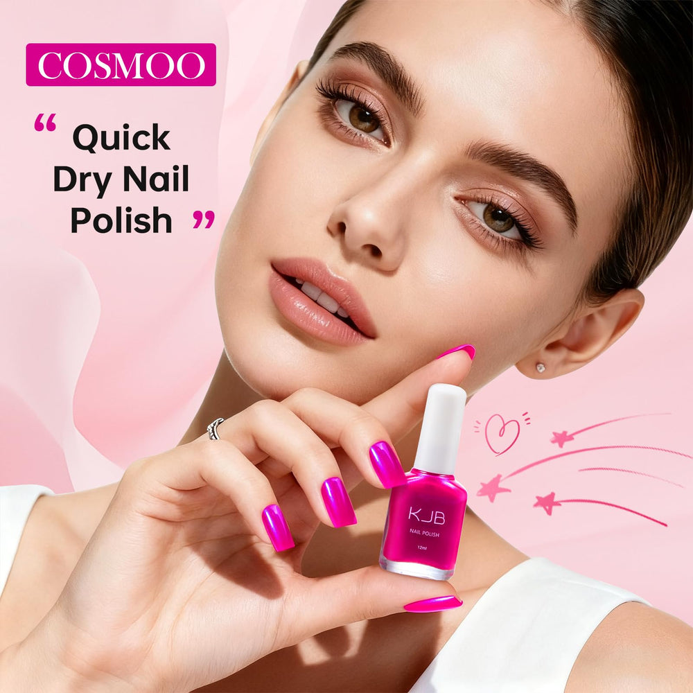 COSMOO swatch strip showing one and two coats for color intensity benefit