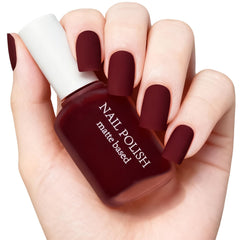 COSMOO bottle front view showing deep wine red color and compact size
