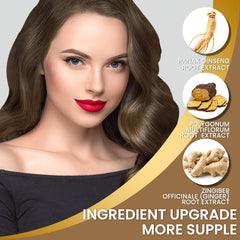 COSMTEK creamy shampoo texture close-up with oils for smoother, shinier hair