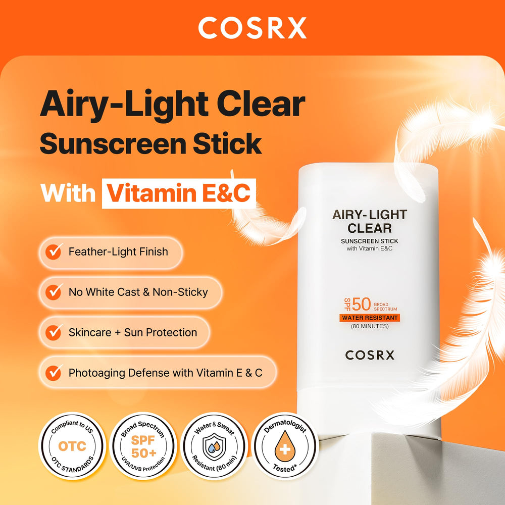 COSRX duo inside a beach bag ready for travel and outdoor use