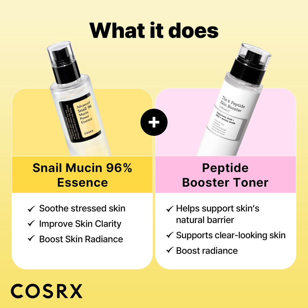 COSRX essence being dispensed from pump demonstrating controlled application