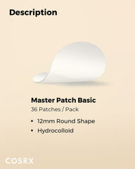 COSRX patch on vanity at night showing discreet overnight protection and healing support