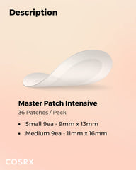 COSRX saturated patch turned white showing absorbed fluid and progress