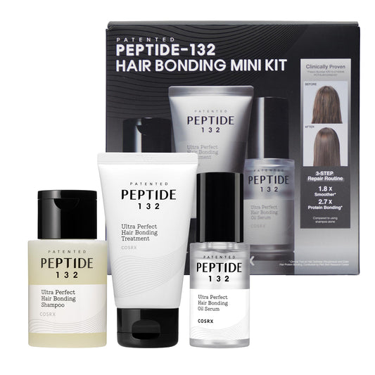 COSRX front packaging showing kit contents and travel-friendly design benefit