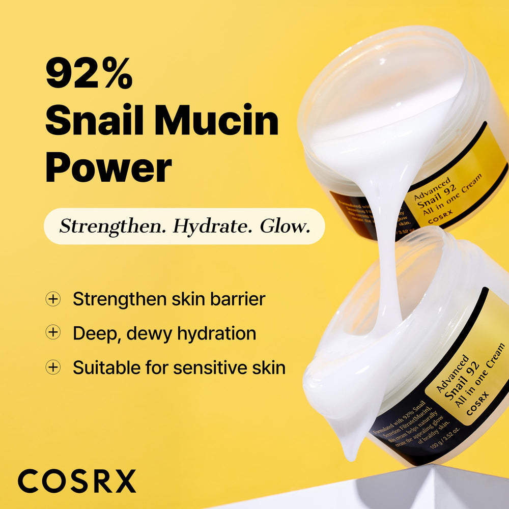 COSRX open jar texture highlighting silky cream and hydration