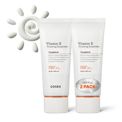 COSRX front packaging showing SPF50 and travel-friendly tubes benefit portability