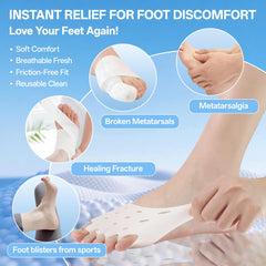 Covedot toe separator in use during pedicure for tidy polish application