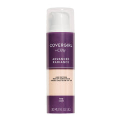 COVERGIRL front bottle showing label and shade for easy selection benefit