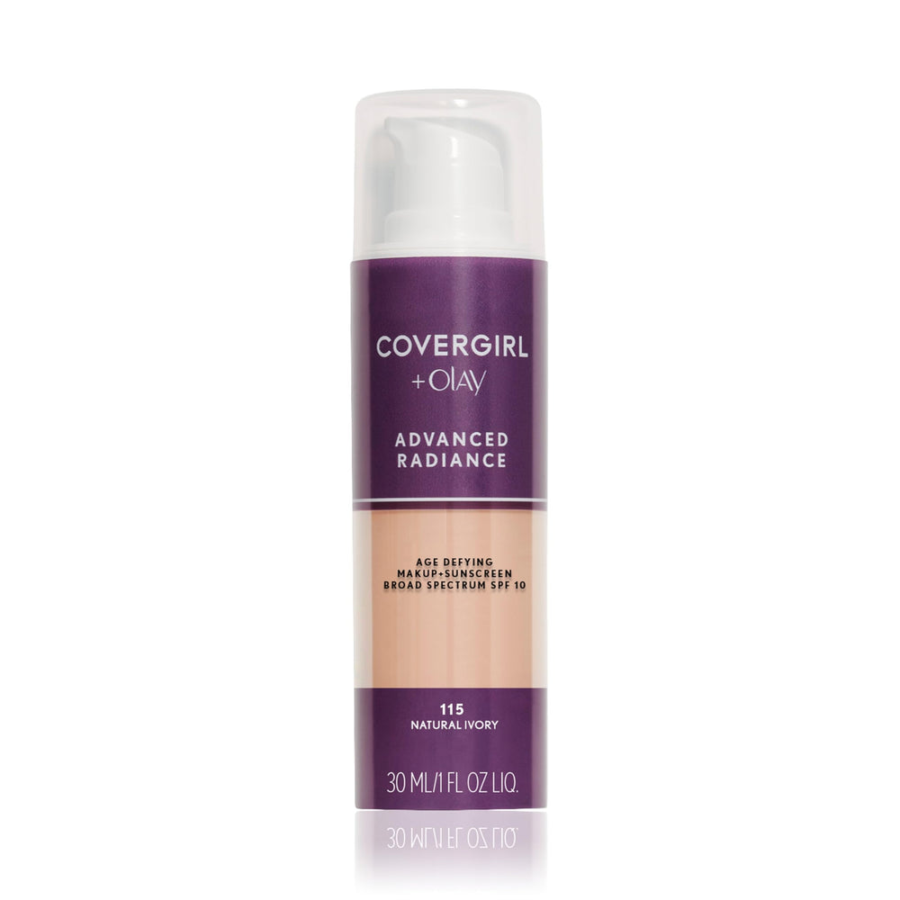 COVERGIRL front packaging showing shade Natural Ivory and 1 oz size for easy selection
