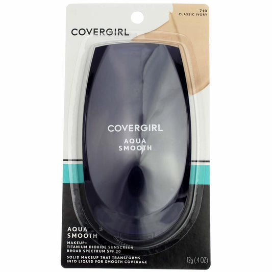 COVERGIRL front compact showing shade 710 Classic Ivory and packaging benefits