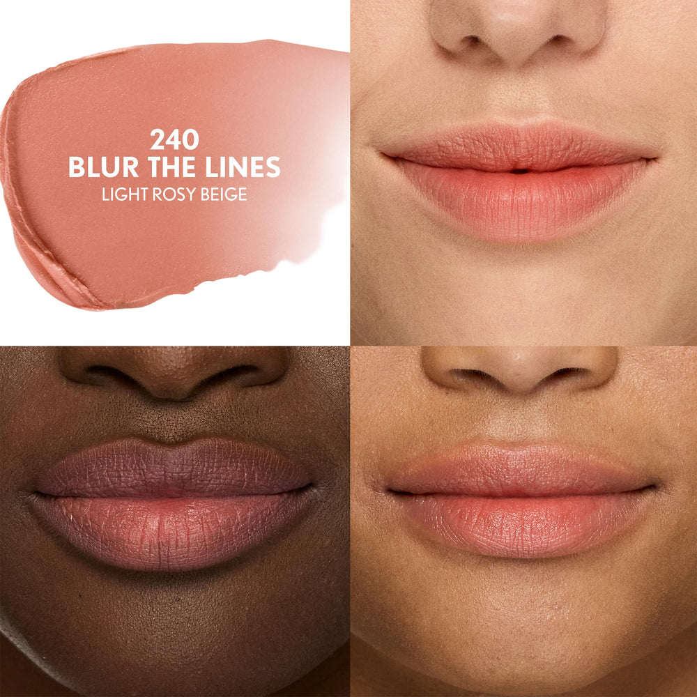 COVERGIRL lipstick applied on lips demonstrating blurred finish