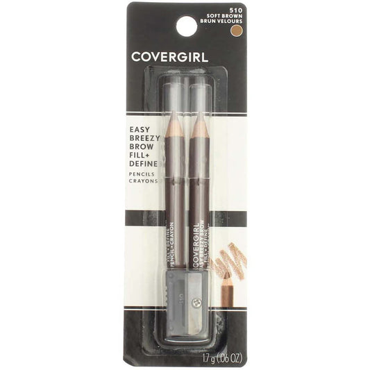 COVERGIRL CG PRO BROW front view showing dual-ended pencil for easy shaping