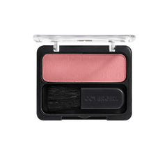 COVERGIRL blush applied on model cheek demonstrating natural finish benefit
