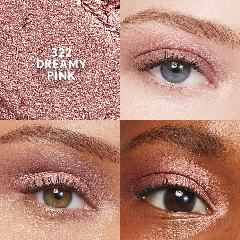 COVERGIRL Clean Eye Color Dreamy Pink single swipe on skin for true color