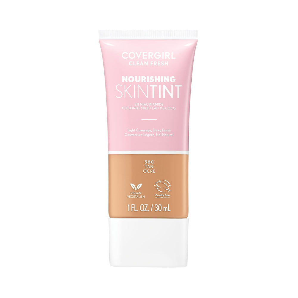 COVERGIRL front packaging showing product and shade, highlights clean formula
