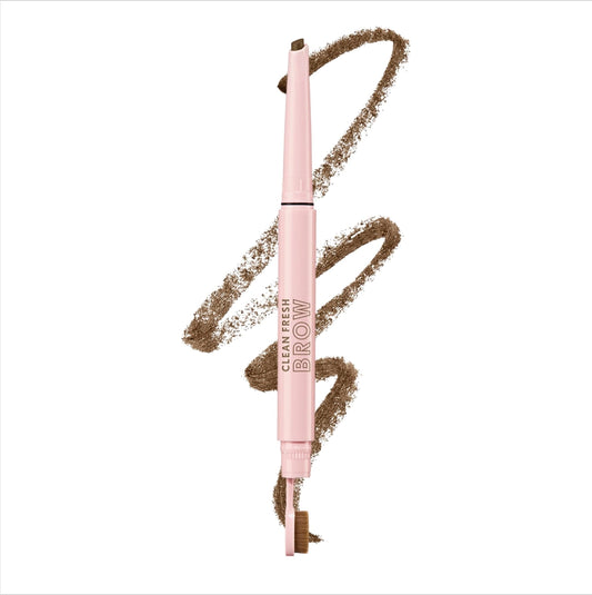 COVERGIRL front view of brow filler pomade showing sleek dual-ended tool and shade