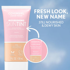 COVERGIRL close-up label of ingredients, emphasizes vegan and safe formulation