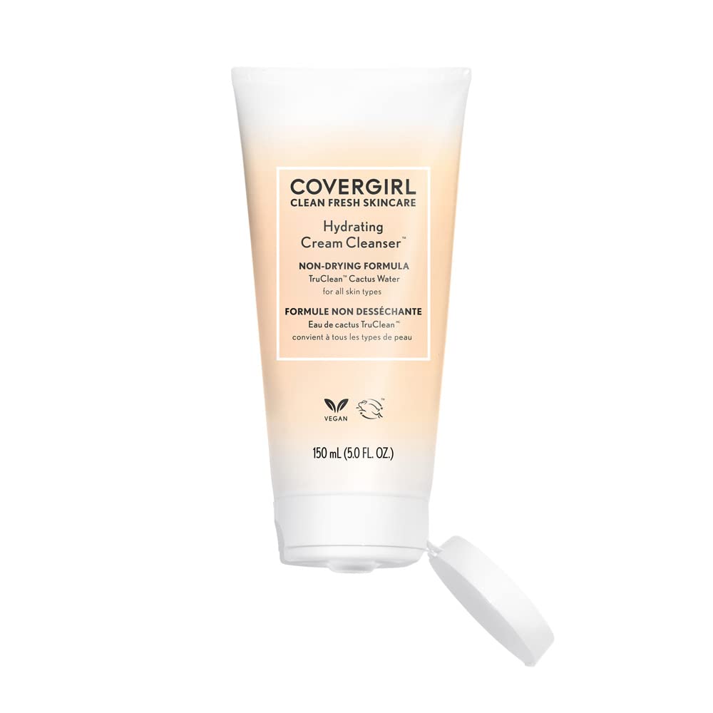 COVERGIRL closeup of ingredient label, shows TruClean cactus water and benefits