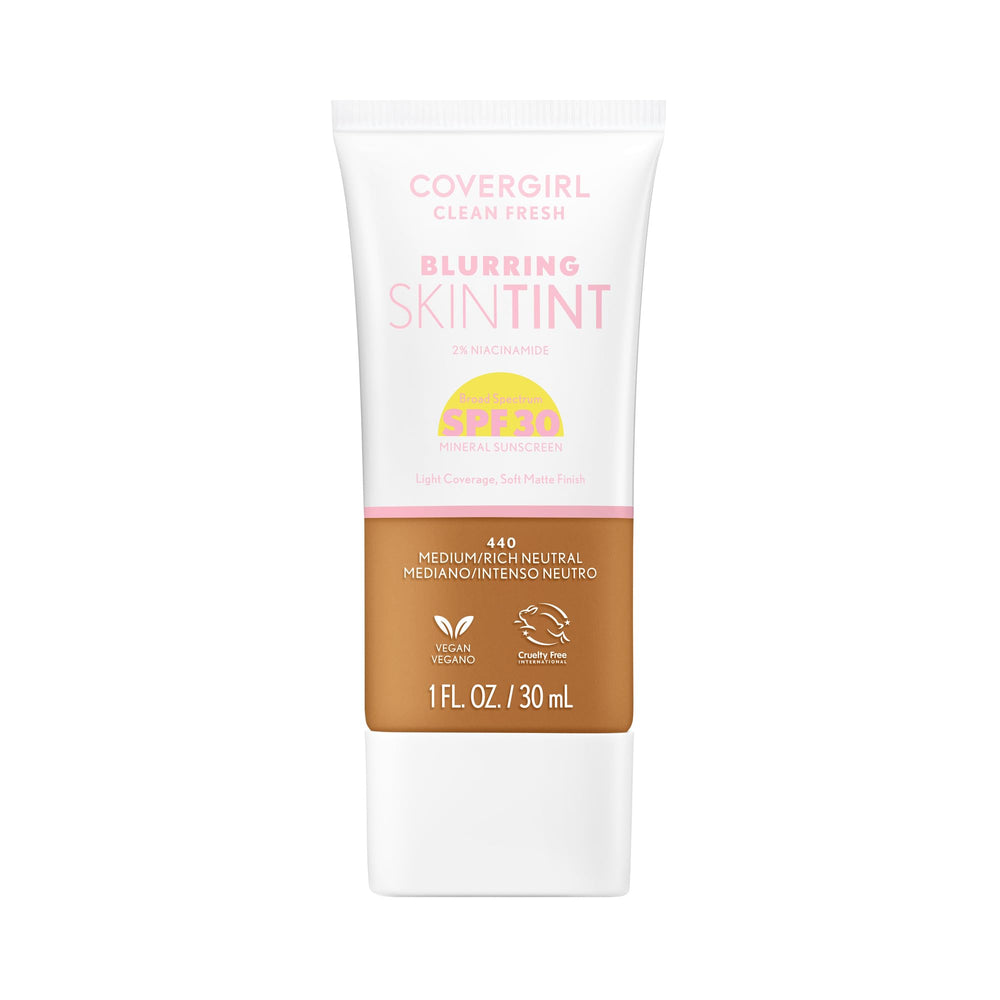 COVERGIRL front bottle showing product and shade for quick identification and trust