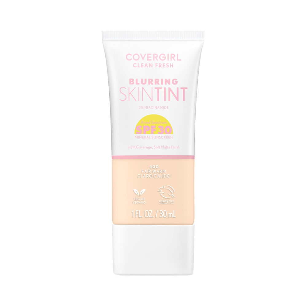 COVERGIRL front packaging showing bottle and cap, easy-touse benefit