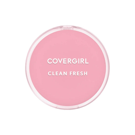 COVERGIRL compact front view showing light shade and sleek packaging, easy touch-ups benefit